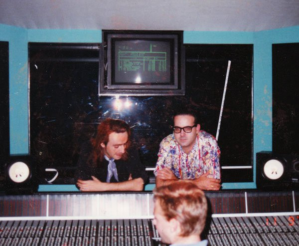 Con Remi en los estudios madrileños de Sonoland (1990)
