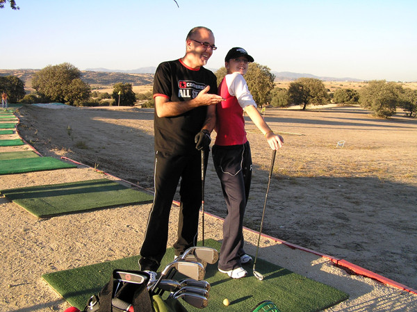 En Quijorna, con mi hija. Lo sé... solo me estoy tirando el rollo (2006)