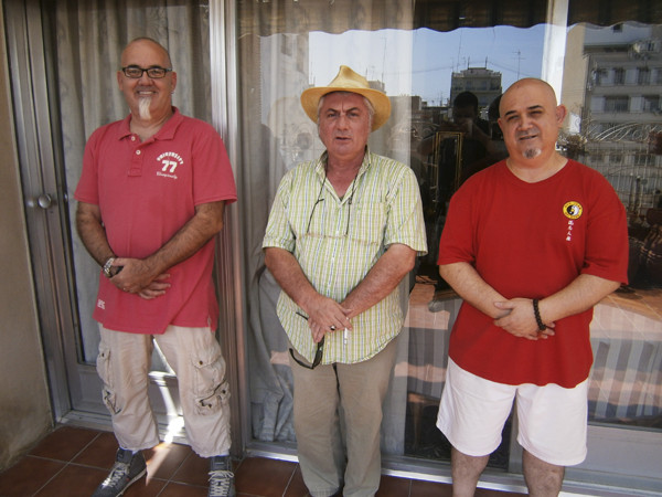 Con Paco Matallín y Rafa Serra. Siempre un placer ver a los chicos de los 80 (Flich, 2011)