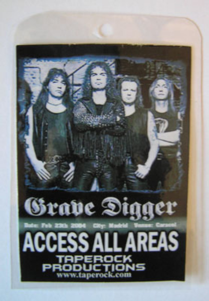 Los alemanes Grave Digger en la sala Caracol. Madrid, 2004.