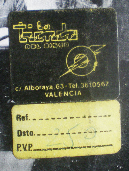 La Tienda del Disco, dirigida por Cali en la calle Alboraya. Casi todo lo que pinchaba en Gasolinera lo pillaba ahí. Primeros 80.