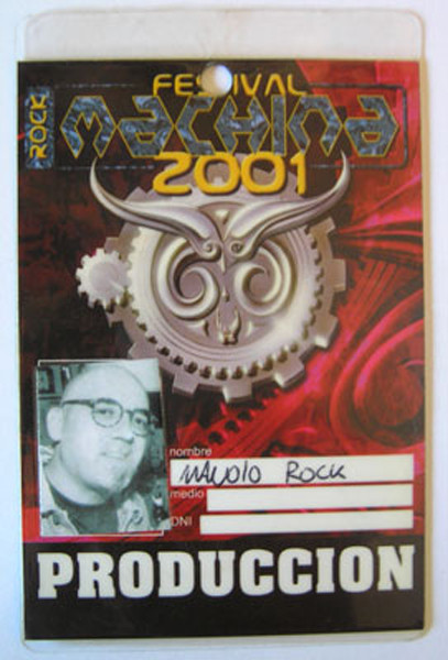 Festival Rock Machina. Moncófar, Castellón. 2001.